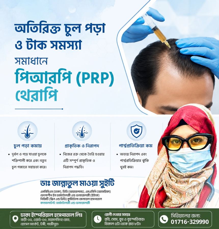 Hair loss and baldness: PRP therapy